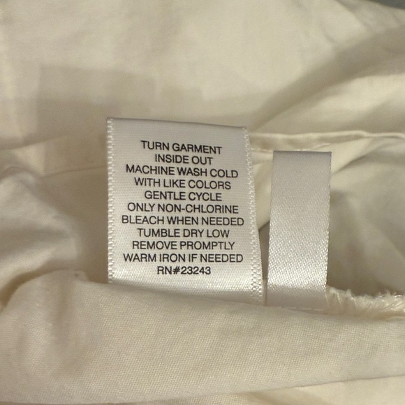 New York &. Company Small White Button-Down Shirt with Black Accents - Picture 10 of 10